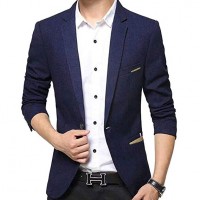 Beninos Men’s Casual 1 Button Slim Fit Blazer Suit Jacket Sport Coat