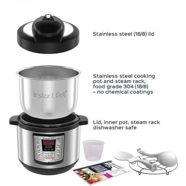 Instant Pot LUX-MINI 6-in-1 Electric Pressure Cooker, 3 Slow, 3 quart, Silver