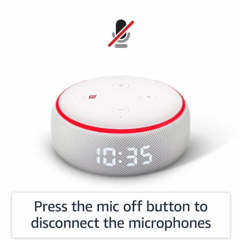 Echo Dot (3rd Gen) Smart Speaker With Alexa Charcoal Fabric, 49% OFF
