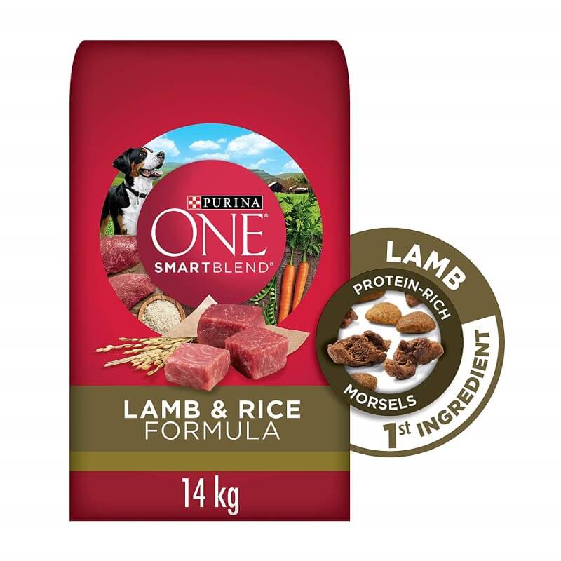 Purina ONE Smartblend Natural Dry Dog Food, Lamb & Rice 14 kg