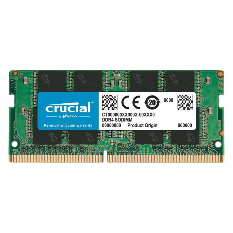 Crucial 16GB Single DDR4 2666 MT/s (PC4-21300) DR x8 SODIMM 260-Pin Memory – CT16G4SFD8266
