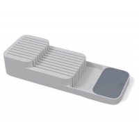 Joseph Joseph 85120 Drawer Store Kitchen Drawer Organizer Tray for Knives Knife Block, Gray