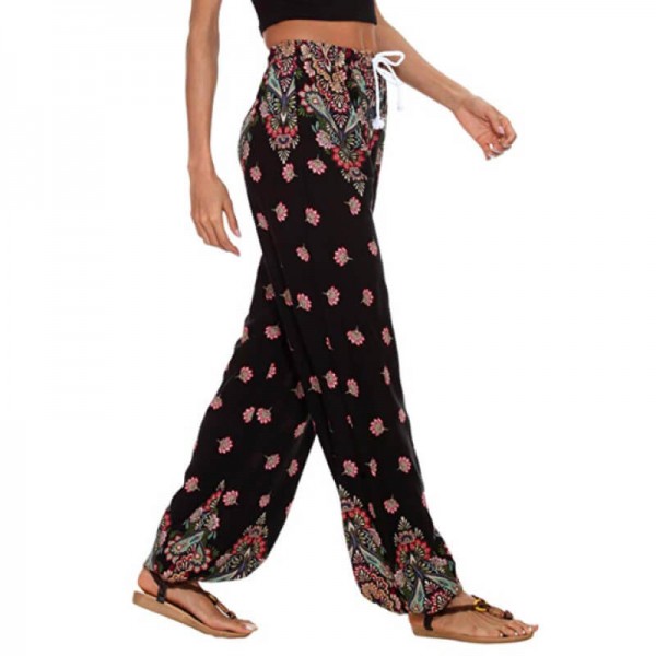 Urban CoCo Women's Casual Boho Floral Print Yoga Pants Harem Pants Amazon ca Clothing Accessories