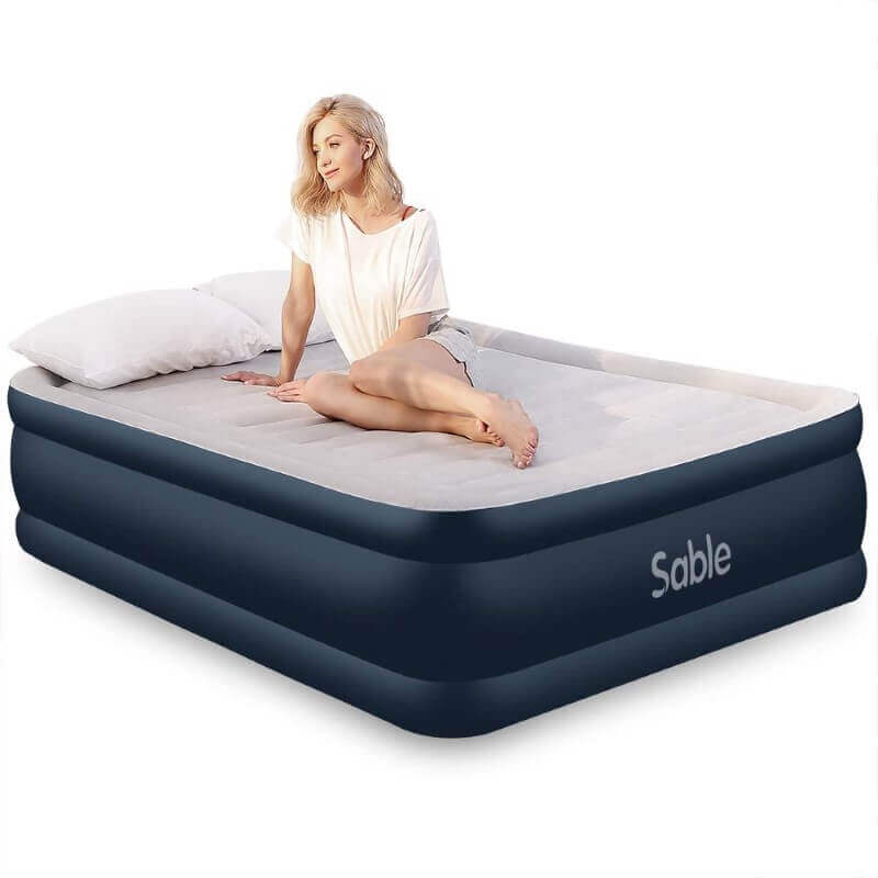 Air Mattress Queen Size Airbed, Sable Upgraded Inflatable 