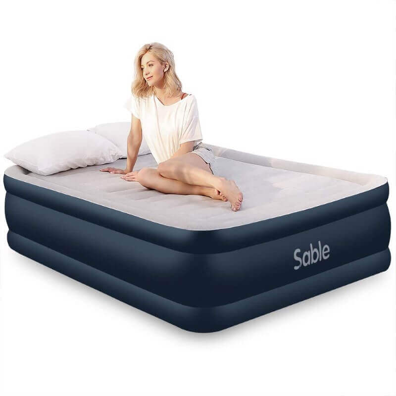 Air Mattress Queen Size Airbed, Sable Upgraded Inflatable ...