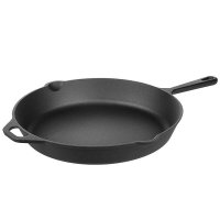 AmazonBasics Pre-Seasoned Cast Iron Skillet Pan, 15 Inch