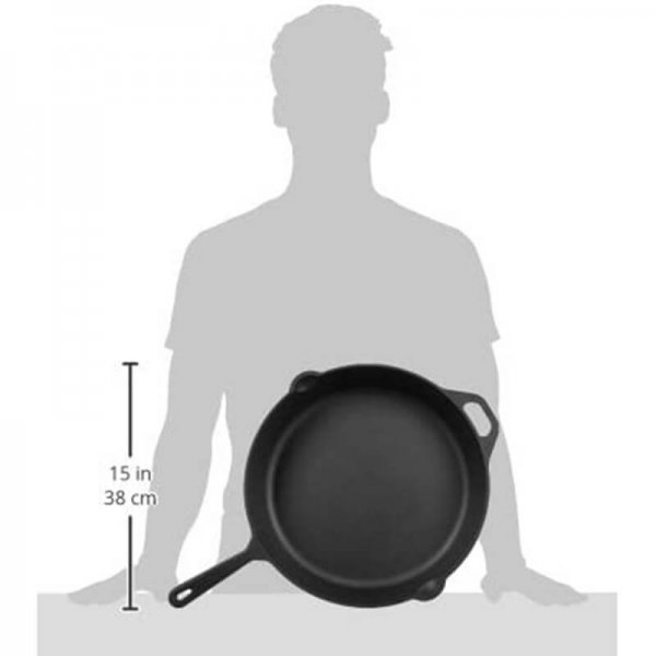 AmazonBasics Pre-Seasoned Cast Iron Skillet Pan