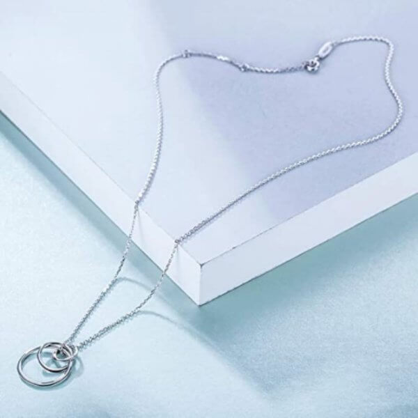 CHICLOVE Sterling Silver 3 Circles Necklace