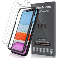 LK [3 Pack] Screen Protector for iPhone 11 and iPhone XR [Tempered Glass][Case Friendly] DoubleDefence – 6.1 inch