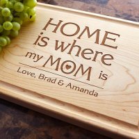 Personalized Engraved Cutting Board – Mother’s Day, Custom Keepsake, Home, Birthday, Family Gift for Mom #107