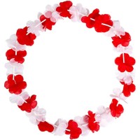 Rucal Pets Canada Day Lei Perfect for Parties, Celebrations, Graduations and Holidays, with Comfy Design Red