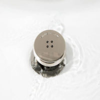 SinkShroom Nickel Edition Revolutionary Bathroom Sink Drain Protector Hair Catcher, Strainer,