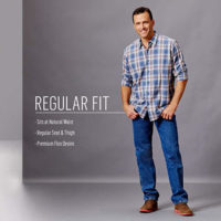 Wrangler Mens Classic 5-Pocket Regular Fit Flex Jean