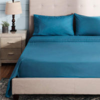 Bedsure Bed Sheet Set – Teal Turquoise Bed Sheets Full Size – Soft Brushed Microfiber, Wrinkle Resistant Bedding Set – 1 Fitted Sheet, 1 Flat Sheet, 2 Pillowcases (Full, Teal)