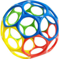 Oball Classic Ball – Red, Yellow, Green, Blue, Ages Newborn +