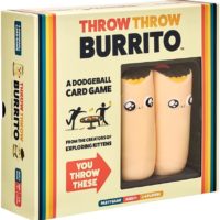 Throw Throw Burrito by Exploding Kittens – A Dodgeball Card Game – Family-Friendly Party Games – Card Games for Adults, Teens & Kids – 2-6 Players