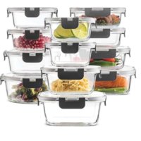 24-Piece Superior Glass Food Storage Containers Set