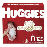 Disposable Newborn Diapers 128ct – Huggies Little Snugglers