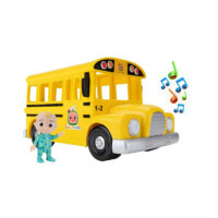 CoComelon Official Musical Yellow School Bus, Plays Clips from ‘Wheels on The Bus, Featuring Removable JJ Figure – Character Toys for Babies, Toddlers, and Kids