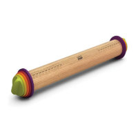 Joseph Joseph Adjustable 16.5-Inch Rolling Pin Plus, Multi-Color