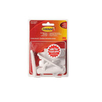 Command Utility Hooks Value Pack, Adhesive Hooks, Medium, 6 Wall Hooks 12 Medium Strips