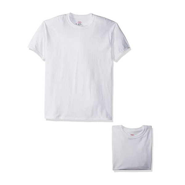 Hanes Men's ComfortSoft 4 Pack FreshIQ Cotton Crewneck T-Shirt