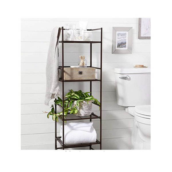 Amazon Basics 4-Tier Iron Tower Shelf decorative shelf