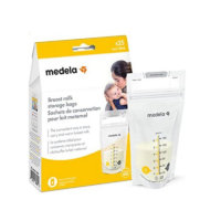Medela Breast Milk Storage Bags, 25 Count, Ready to Use Breastmilk Bags for Breastfeeding, Self Standing Bag, Space Saving Flat Profile, Hygienically Pre-Sealed, 6 Ounce