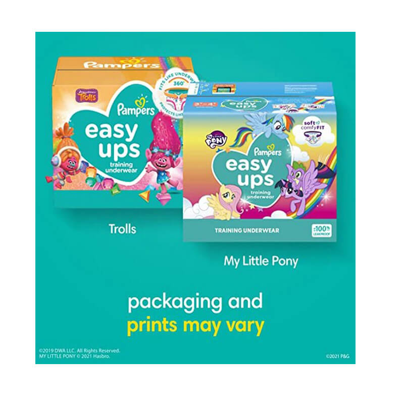 Pampers Easy Ups Training Pants Jumbo Pack Toddler Girls Size