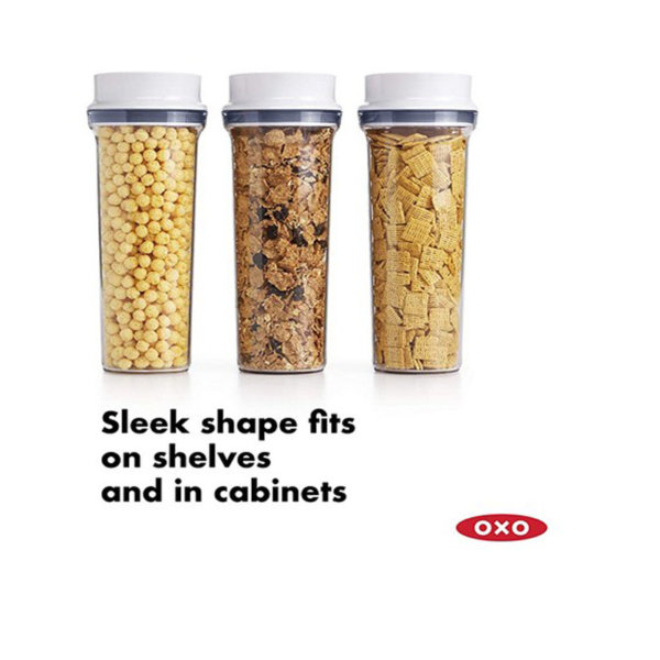 OXO Good Grips 3 Piece Airtight POP Cereal Dispenser Set Shape