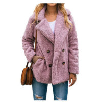 PRETTYGARDEN Women’s Fashion Long Sleeve Lapel Zip Up Faux Shearling Shaggy Oversized Coat Jacket With Pockets Warm Winter