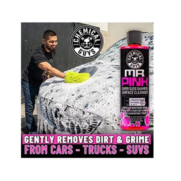 Chemical Guys Mr. Pink Super Suds Car Wash Soap and Shampoo Gently removes dirt and grime