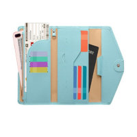 Zoppen Mulit-Purpose RFID Blocking Travel Passport Wallet (Ver.4) Tri-fold Document Organizer Holder (#23 Paradise Blue)