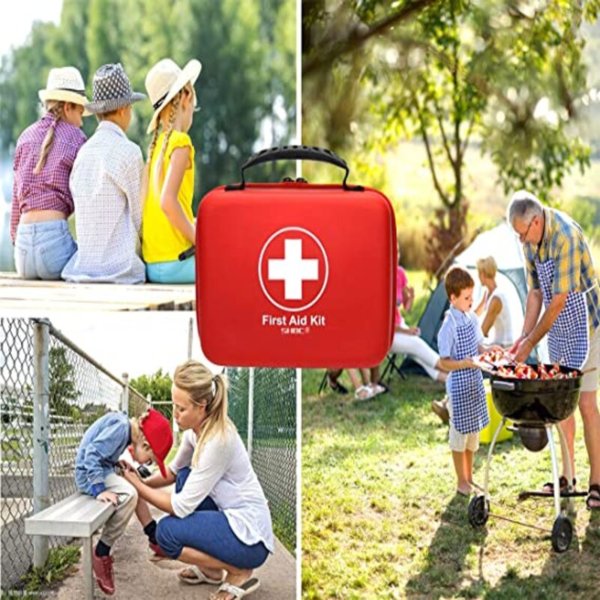 Compact First Aid Kit (228pcs) Designed for Family Emergency Care