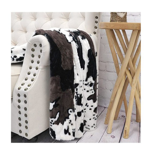 Home Soft Things Cow Print Blanket Throws