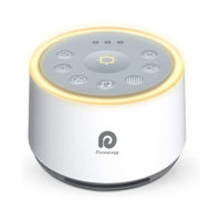 White Noise Machine – Dreamegg Sound Machine for Sleeping & Relaxing, 24 Non-Looping HIFI Sounds, 3 Auto-off Timer, Soothing Night Light, Noise Machine for Baby/Kid/Adults/Office, USB or AC Powered (White)