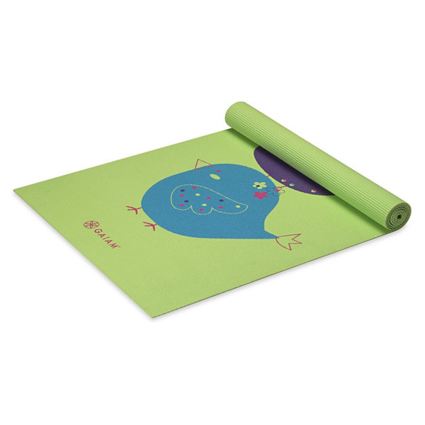 Gaiam Kids Yoga Mat Exercise Mat, Yoga for Kids with Fun Prints - Playtime for Babies, Active & Calm Toddlers and Young Children