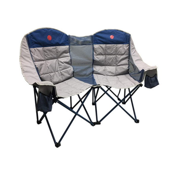 OmniCore Designs MoonPhase Home-Away LoveSeat Heavy Duty Oversized Folding Double Camp Chair Collection (Single Double Triple)