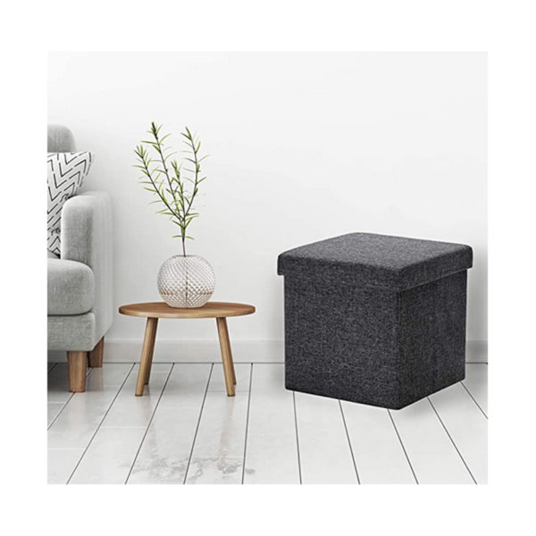 Seville Classics Foldable Storage Ottoman