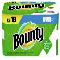 Bounty Select-A-Size Paper Towels, White, 12 Single Plus Rolls = 18 Regular Rolls, 12 Count