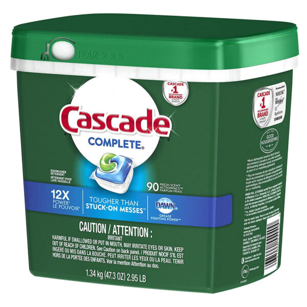 Cascade Dishwasher Detergent Pods, Complete Actionpacs Dishwasher Pods