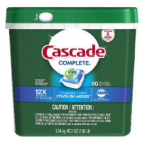 Cascade Dishwasher Detergent Pods, Complete Actionpacs Dishwasher Pods, Fresh Scent, 90 Count