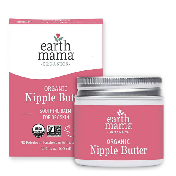 Earth Mama Organic Nipple Butter for Breastfeeding and Dry Skin