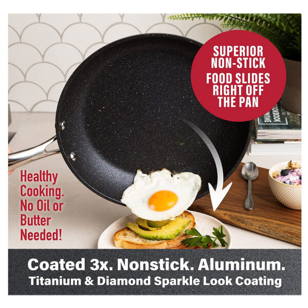 GRANITESTONE 10 Piece Cookware Set Superior non stick