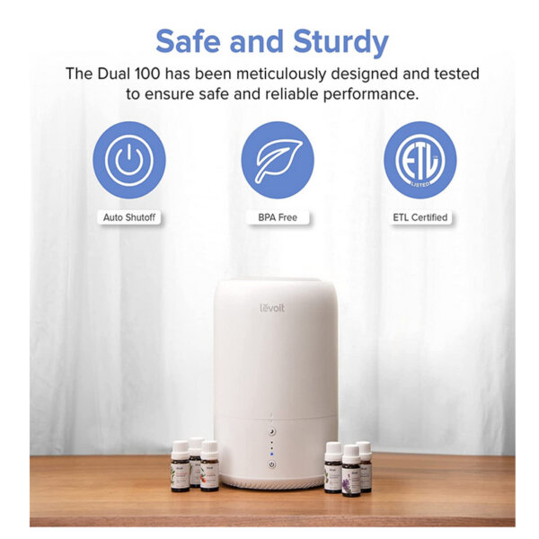 Levoit Humidifier for Bedroom safe and sturdy