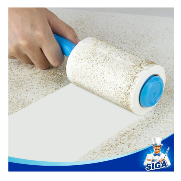 MR.SIGA Extra Sticky Lint Roller Pet Hair Remover with Easy Tear Sheets, 450 Sheets in Total, Blue