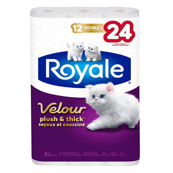 Royale Velour, Plush & Thick Toilet Paper Size