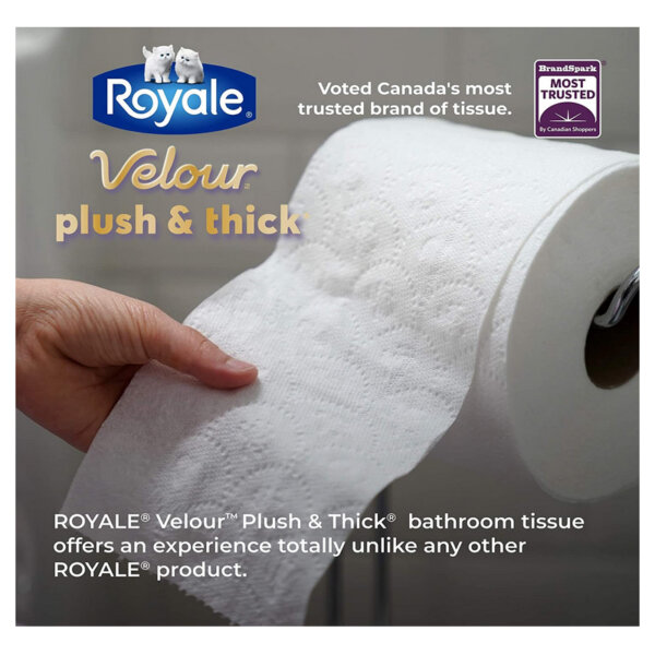 Royale Velour, Plush & Thick Toilet Paper plush and thick