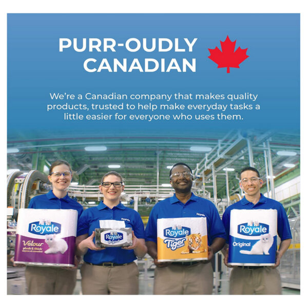 Royale Velour, Plush & Thick Toilet Paper purr-oudly canadian