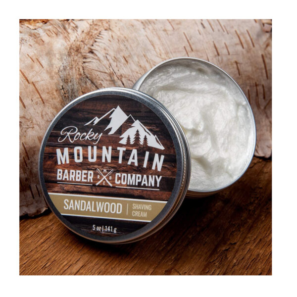 Shaving Cream for Men – Made in Canada - With Sandalwood Essential Oil - Thick Lather for Traditional and Cartridge Shaving